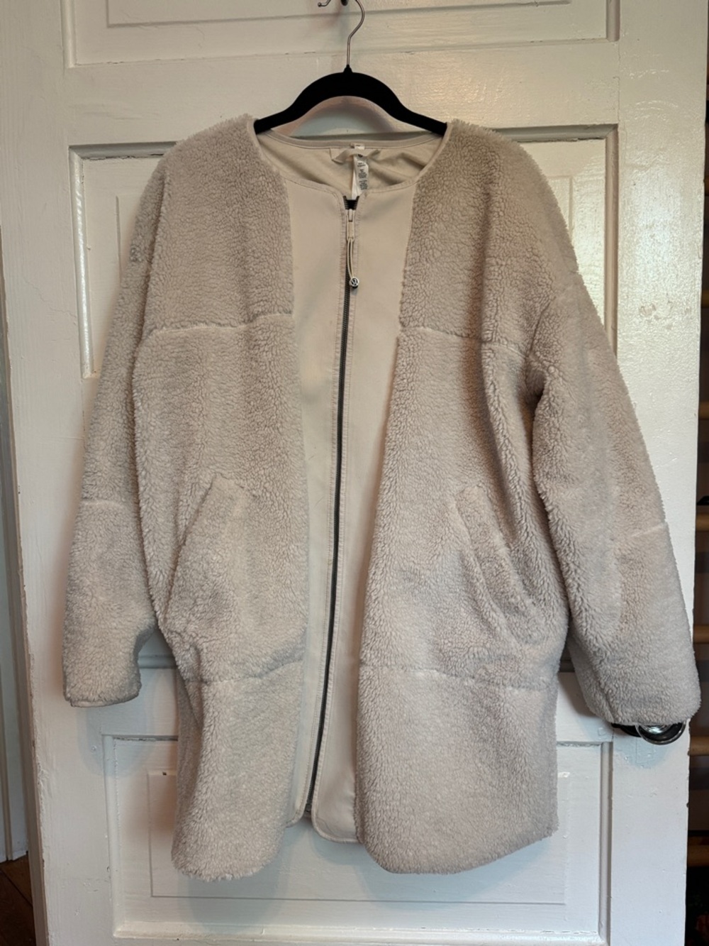 lululemon athletica Cream Teddy Zip Jacket